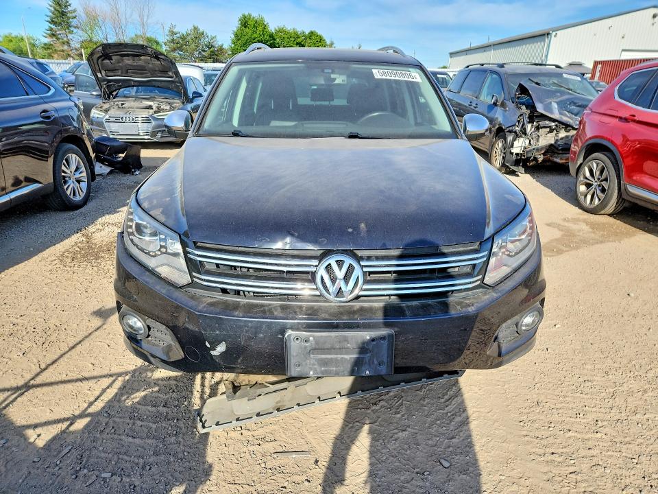 2012 Volkswagen Tiguan VIN WVGBV7AX3CW583921 COPART salvage auction — FRONT END, ON - PERMIT SALVAGE, sold $1,050 on 2026-08-13 (photo 5)
