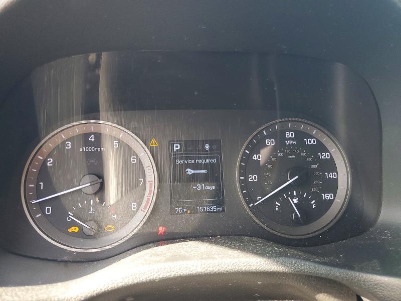 2017 Hyundai Tucson VIN KM8J3CA25HU335980 COPART salvage auction — MECHANICAL, MT - CERTIFICATE OF TITLE, sold $1,900 on 2026-07-22 (photo 9)