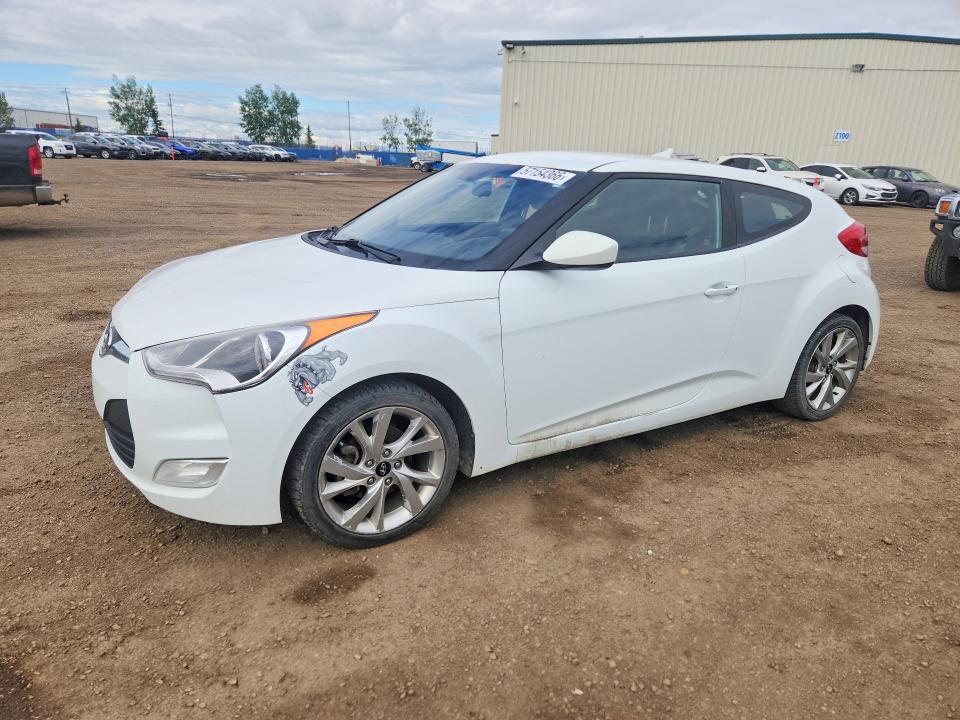 2016 Hyundai Veloster VIN KMHTC6AD7GU265456 COPART salvage auction — MECHANICAL, Ab - Bos - Active, sold $975 on 2026-07-14 (photo 1)