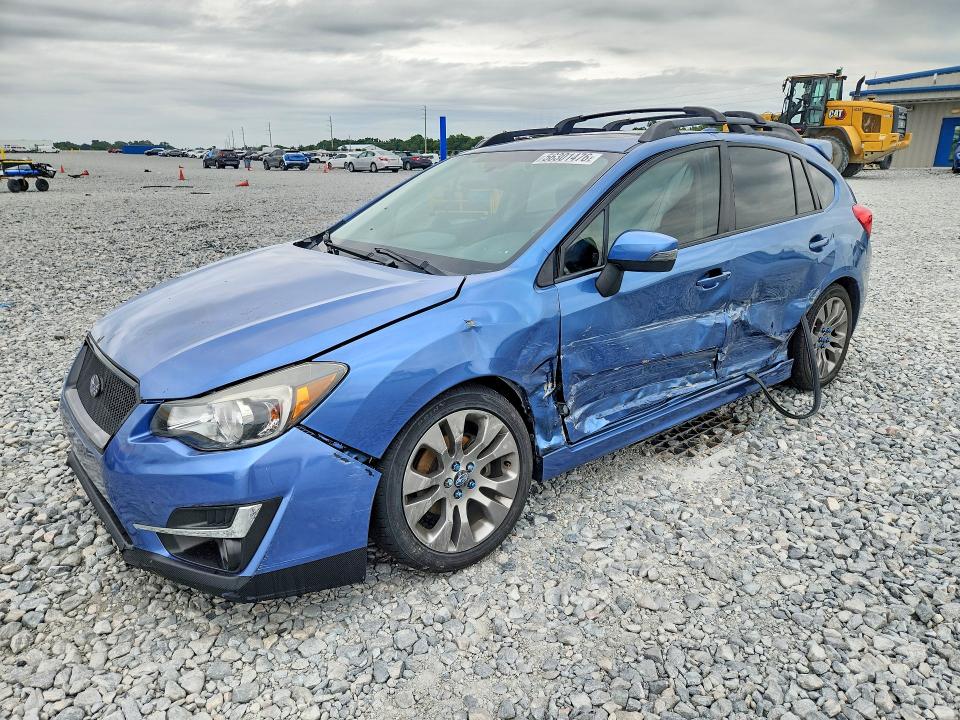 2016 Subaru Impreza VIN JF1GPAS64GH239148 COPART salvage auction — SIDE, Fl - Cert Of Title Slvg Rebuildable, sold $375 on 2026-07-07 (photo 1)