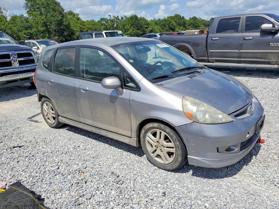 2007 Honda Fit VIN JHMGD38687S016263 COPART salvage auction — REAR END, TX - SALVAGE VEHICLE TITLE, sold $600 on 2026-07-27 (photo 4)