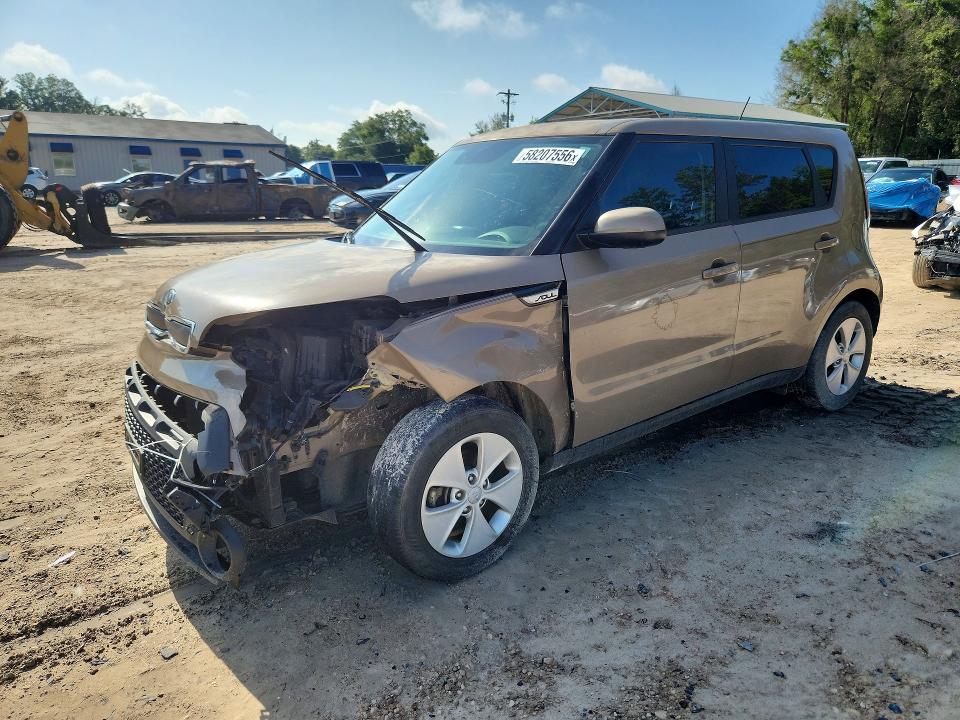 2016 Kia Soul VIN KNDJN2A25G7304993 COPART salvage auction — FRONT END, Ga - Cert Of Title-Salvage, sold $1,050 on 2026-07-31 (photo 1)