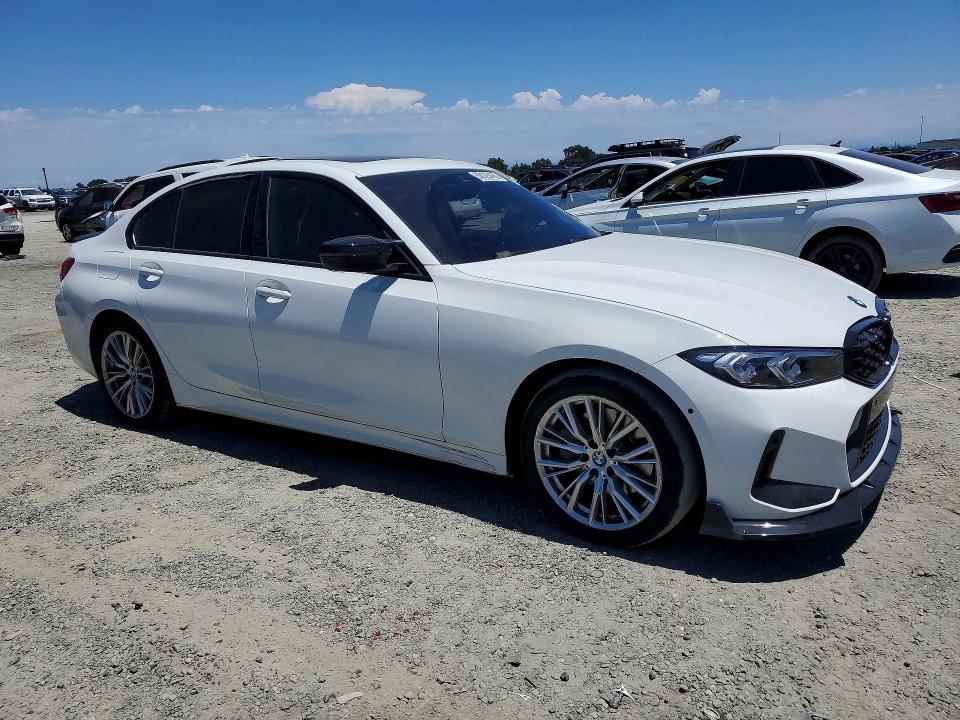2023 BMW 3er VIN 3MW69FF03P8D40380 COPART salvage auction — ROOF, Ca - Salvage Certificate, sold $12,600 on 2026-07-09 (photo 4)