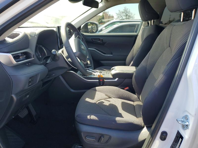 2022 Toyota Highlander VIN 5TDZZRAH2NS123261 COPART salvage auction — VANDALISM, Ca - Salvage Certificate, sold $16,200 on 2026-07-14 (photo 7)