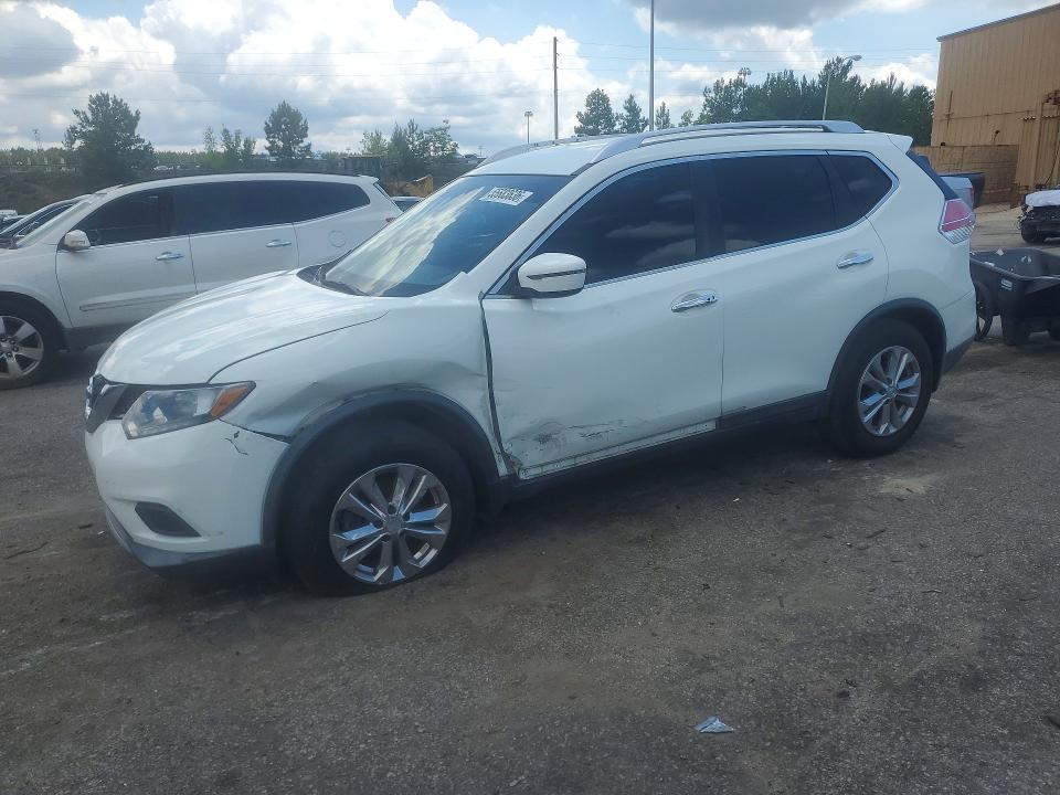2016 Nissan Rogue VIN KNMAT2MT8GP697415 COPART salvage auction — SIDE, SC - CERT OF TITLE-SALVAGE, sold $1,300 on 2026-07-31 (photo 1)