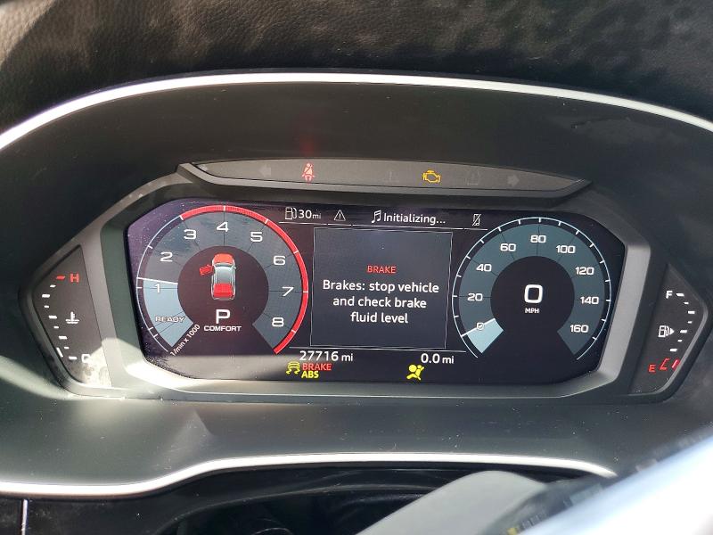 2024 Audi Q3 VIN WA1AUCF32R1085274 COPART salvage auction — FRONT END, La - Cert Of Title-Salvage, sold $13,900 on 2026-07-28 (photo 9)