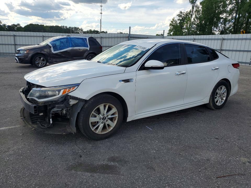 2018 Kia Optima VIN 5XXGT4L37JG209397 COPART salvage auction — FRONT END, Nc - Salvage Certificate Of Title, sold $1,150 on 2026-07-28 (photo 1)