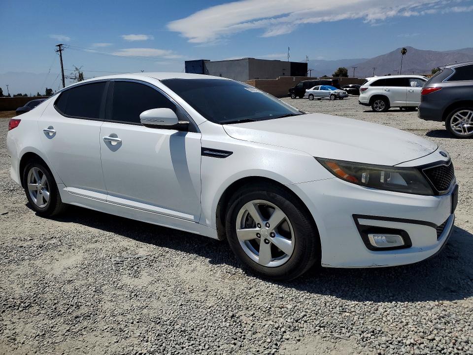 2015 Kia Optima VIN 5XXGM4A74FG489631 COPART salvage auction — VANDALISM, Ca - Salvage Certificate, sold $2,050 on 2026-07-08 (photo 4)
