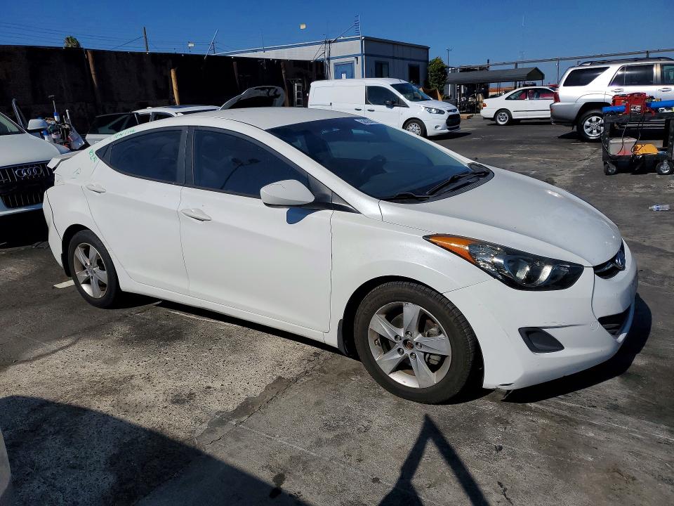 2013 Hyundai Elantra VIN 5NPDH4AE7DH287390 COPART salvage auction — REAR END, CA - SALVAGE CERTIFICATE, sold $1,450 on 2026-07-02 (photo 4)