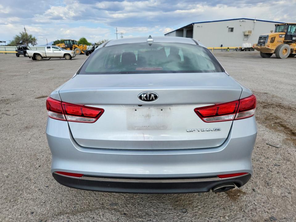 2018 Kia Optima VIN 5XXGT4L31JG180298 COPART salvage auction — FRONT END, Az - Cert Of Title - Salvage, sold $500 on 2026-07-06 (photo 6)