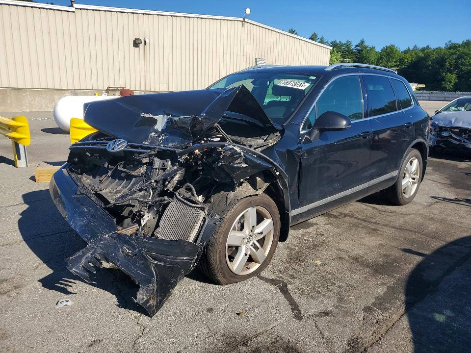 2013 Volkswagen Touareg VIN WVGEP9BP7DD007568 COPART salvage auction — FRONT END, Ct - Cert Of Title-Salvage, sold $425 on 2026-07-07 (photo 1)