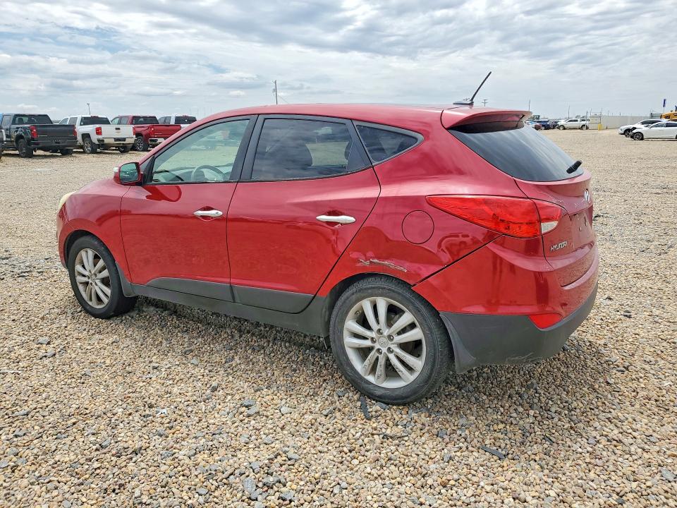 2012 Hyundai VIN KM8JU3AC8CU489761 COPART salvage auction — REAR END, Tx - Salvage Vehicle Title, sold $1,400 on 2026-07-07 (photo 2)