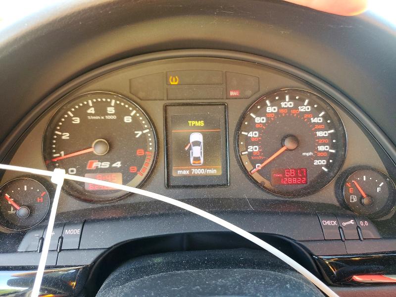 2008 Audi Rs4 VIN WUADU78E18N902186 COPART salvage auction — SIDE, Nc - Salvage Certificate Of Title, sold $21,100 on 2026-08-19 (photo 9)