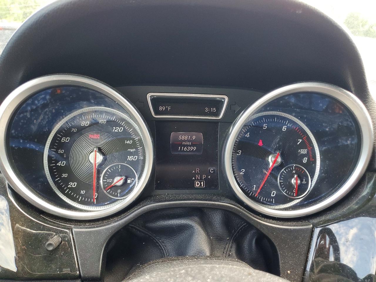 2017 Mercedes-Benz GLE-Class VIN 4JGDA5JB5HA851742 COPART salvage auction — Normal Wear, TN - SALVAGE CERTIFICATE, sold $9,600 on 2026-07-09 (photo 9)