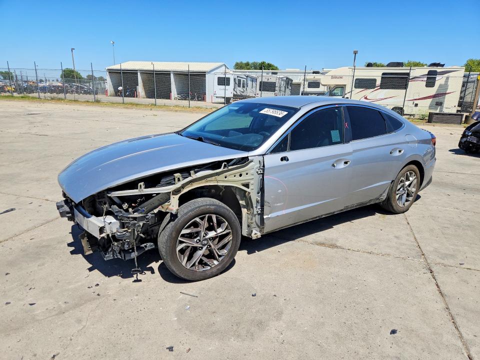 2020 Hyundai Sonata VIN 5NPEL4JA5LH057250 COPART salvage auction — FRONT END, Ca - Salvage Certificate, sold $1,600 on 2026-07-27 (photo 1)