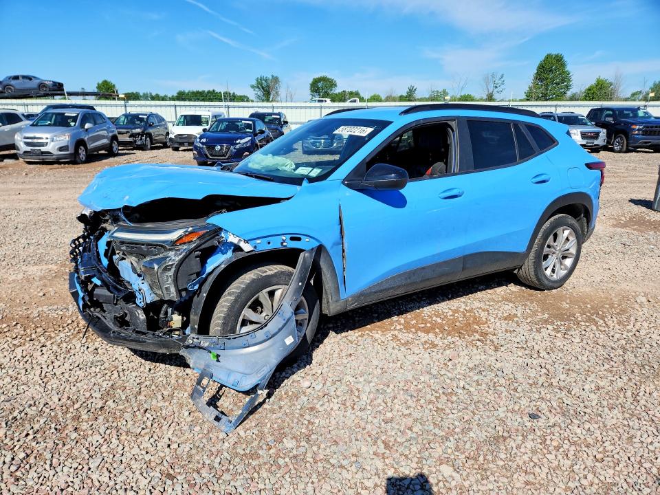 2024 Chevrolet Trax VIN KL77LJE28RC115914 COPART salvage auction — FRONT END, Ny - Mv-907A Salvage Certificate, sold $3,350 on 2026-07-08 (photo 1)