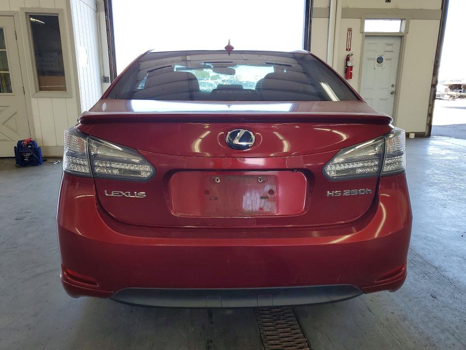 2010 Lexus Hs 250h VIN JTHBB1BA4A2028645 COPART salvage auction — FRONT END, WA - BILL OF SALE, sold $225 on 2026-07-31 (photo 6)