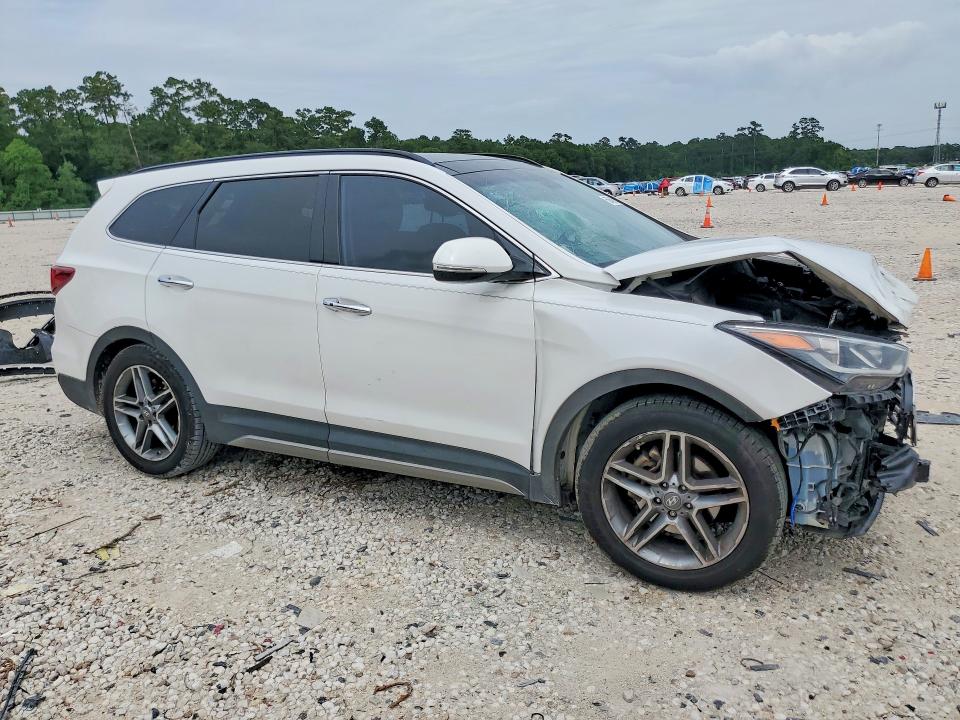 2017 Hyundai Santa fe VIN KM8SR4HF1HU255951 COPART salvage auction — FRONT END, Tx - Salvage Vehicle Title, sold $900 on 2026-07-28 (photo 4)
