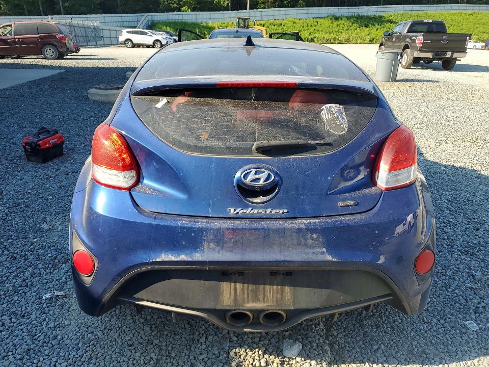 2016 Hyundai Veloster VIN KMHTC6AE5GU282846 COPART salvage auction — FRONT END, Nc - Salvage Certificate Of Title, sold $175 on 2026-07-23 (photo 6)