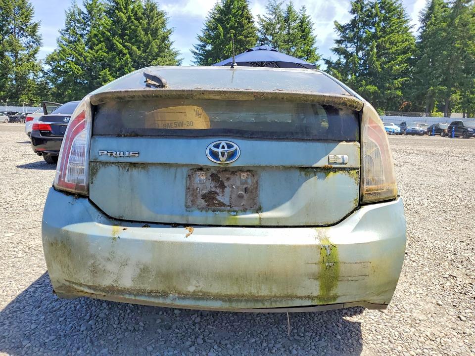2013 Toyota Prius VIN JTDKN3DUXD1637017 COPART salvage auction — FRONT END, Wa - Affidavit In Lieu Of Title, sold $1,950 on 2026-07-24 (photo 6)