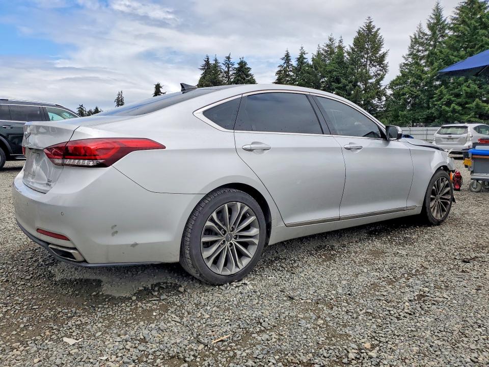 2017 Genesis G80 VIN KMHGN4JE6HU185236 COPART salvage auction — FRONT END, WA - VEHICLE CERT OF OWNERSHIP-TITL, sold $1,500 on 2026-07-31 (photo 3)
