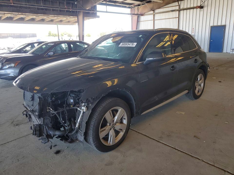2018 Audi Q5 VIN WA1BNAFY8J2235632 COPART salvage auction — FRONT END, Ca - Salvage Certificate, sold $6,500 on 2026-07-13 (photo 1)