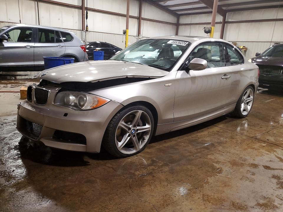2011 BMW 1 series VIN WBAUC9C52BVM11407 COPART salvage auction — FRONT END, Pa - Certificate Of Salvage, sold $2,150 on 2026-07-24 (photo 1)