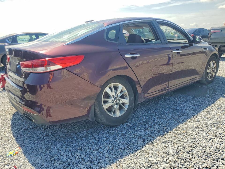 2016 Kia Optima VIN 5XXGT4L33GG102422 COPART salvage auction — REAR END, ID - SALVAGE CERTIFICATE OF TITLE, sold $925 on 2026-07-27 (photo 3)