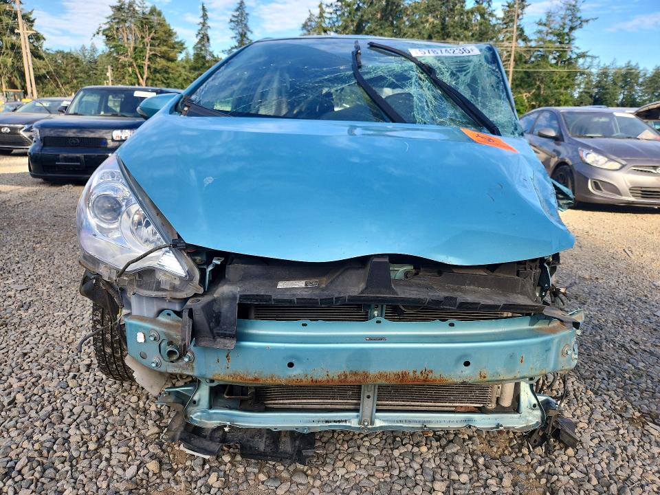 2012 Toyota Prius VIN JTDKDTB33C1014253 COPART salvage auction — FRONT END, Wa - Bill Of Sale, sold $525 on 2026-07-10 (photo 5)