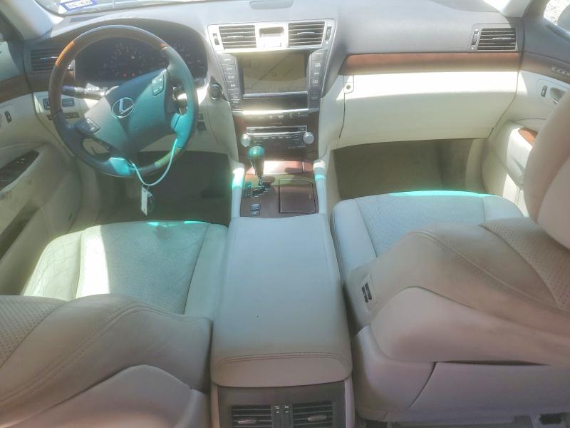 2012 Lexus Ls VIN JTHBL5EF1C5108627 COPART salvage auction — FRONT END, Tx - Salvage Vehicle Title, sold $2,650 on 2026-07-02 (photo 8)