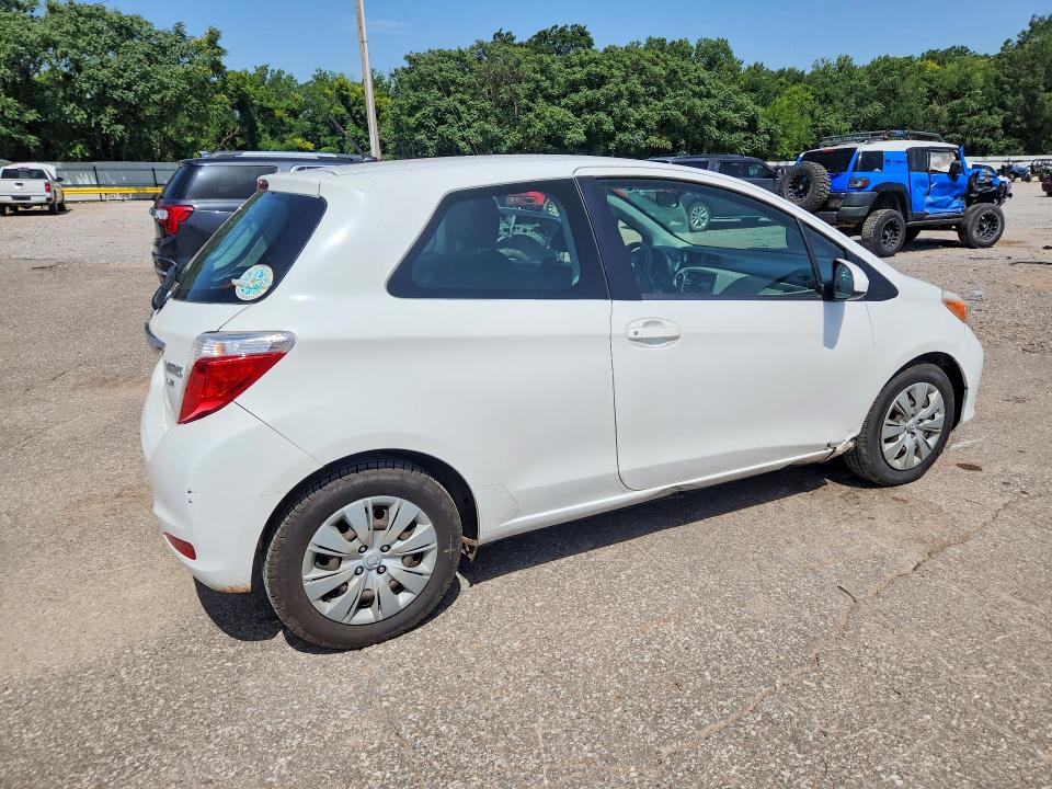 2012 Toyota Yaris VIN JTDJTUD30CD507792 COPART salvage auction — REAR END, Salvage Title, sold $325 on 2026-07-21 (photo 3)