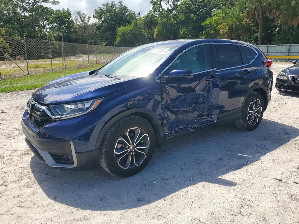 2020 Honda Cr-v VIN 7FARW1H80LE012892 COPART salvage auction — SIDE, Fl - Cert Of Title Slvg Rebuildable, sold $12,300 on 2026-07-08 (photo 1)