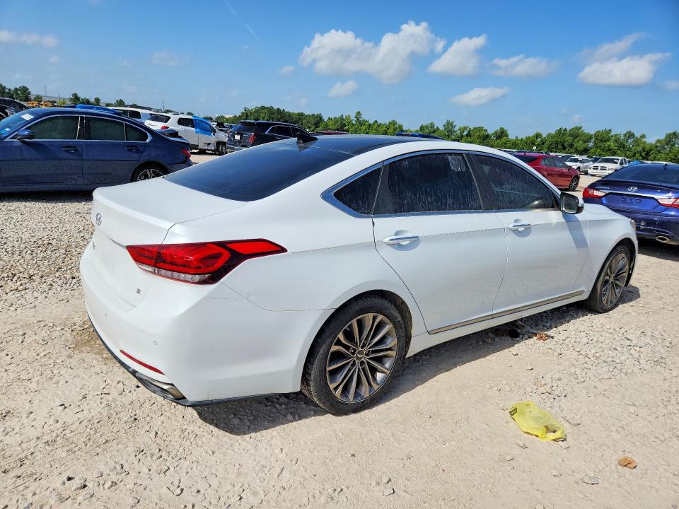 2015 Hyundai Genesis VIN KMHGN4JE6FU021062 COPART salvage auction — FRONT END, Tx - Certificate Of Title, sold $1,400 on 2026-07-09 (photo 3)