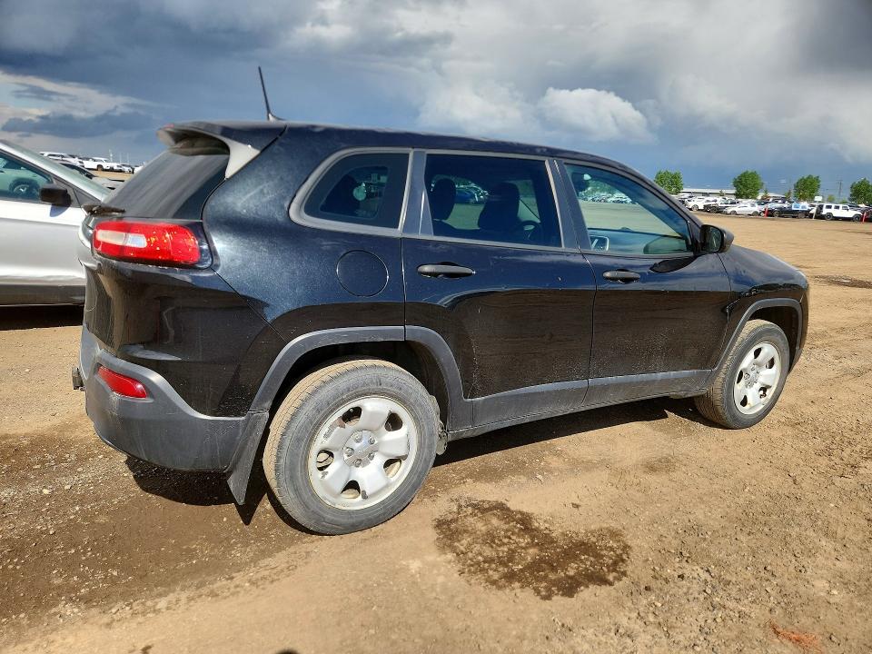 2016 Jeep Cherokee VIN 1C4PJMAB7GW256145 COPART salvage auction — HAIL, Ab - Bos - Active, sold $2,200 on 2026-07-03 (photo 3)
