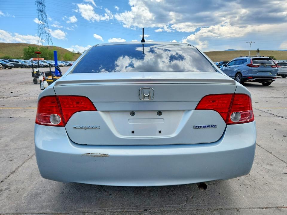 2008 Honda Civic hybrid VIN JHMFA36268S000746 COPART salvage auction — FRONT END, Co - Public - Salvage Title, sold $1,500 on 2026-07-06 (photo 6)