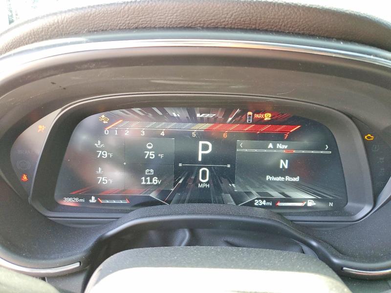 2022 Cadillac Ct5 VIN 1G6D35R61N0810406 COPART salvage auction — SIDE, CA - SALVAGE CERTIFICATE, sold $35,250 on 2026-07-28 (photo 9)
