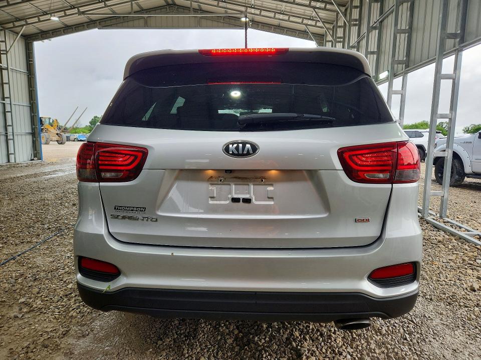 2019 Kia Sorento VIN 5XYPG4A37KG451627 COPART salvage auction — HAIL, Id - Salvage Certificate Of Title, sold $2,600 on 2026-07-27 (photo 6)