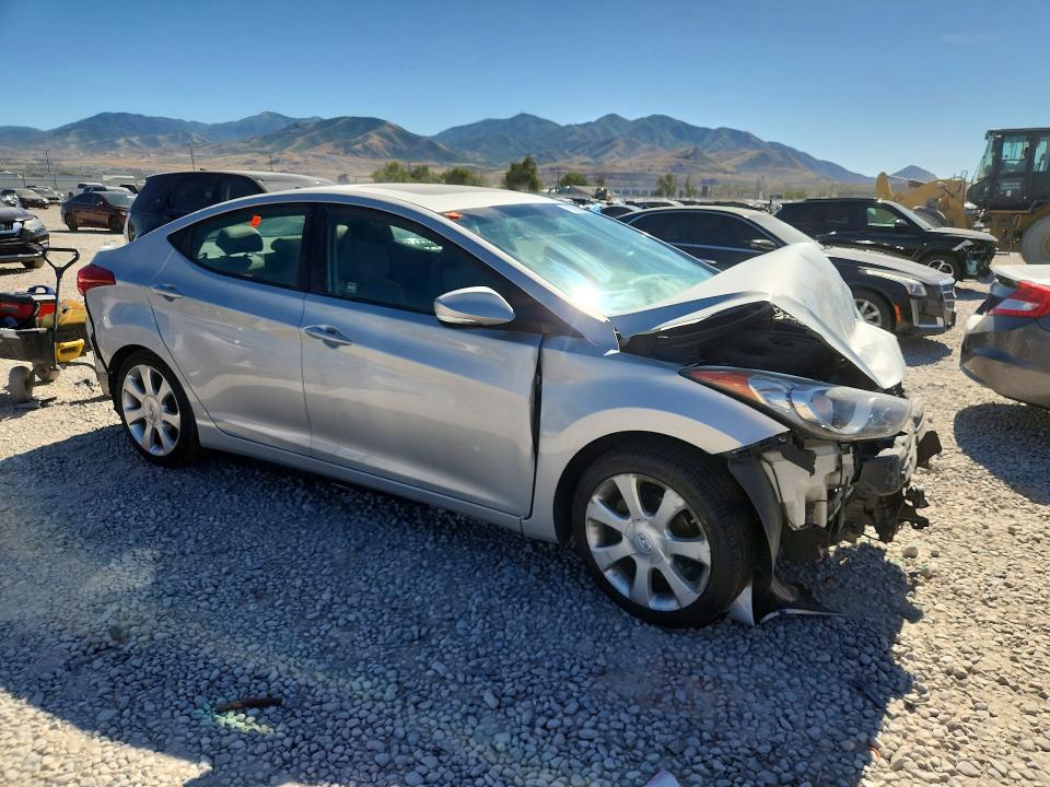 2012 Hyundai Elantra VIN KMHDH4AE0CU377061 COPART salvage auction — FRONT END, UT - SALVAGE CERTIFICATE, sold $375 on 2026-07-24 (photo 4)