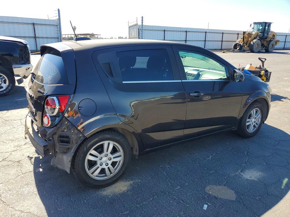 2015 Chevrolet SONIC VIN 1G1JC6SH2F4121639 COPART salvage auction — REAR END, Ca - Salvage Certificate, sold $250 on 2026-07-09 (photo 3)