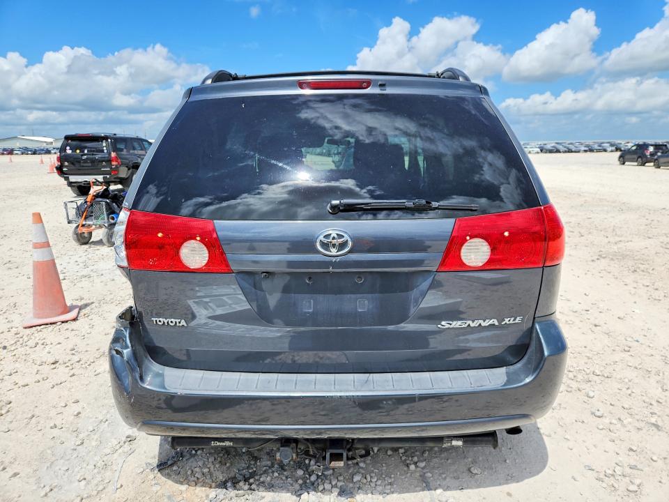 2010 Toyota Sienna VIN 5TDYK4CC5AS299994 COPART salvage auction — REAR END, Tx - Salvage Vehicle Title, sold $1,700 on 2026-07-09 (photo 6)