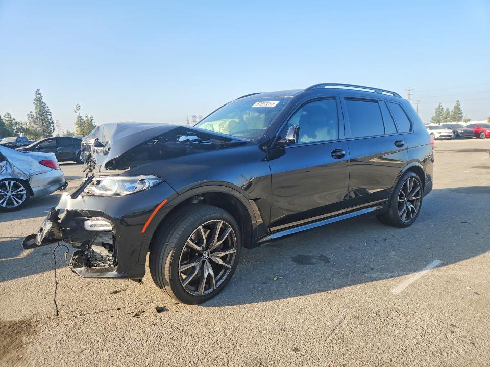 2021 BMW X7 VIN 5UXCX6C04M9F03394 COPART salvage auction — FRONT END, Ca - Salvage Certificate, sold $8,200 on 2026-07-23 (photo 1)
