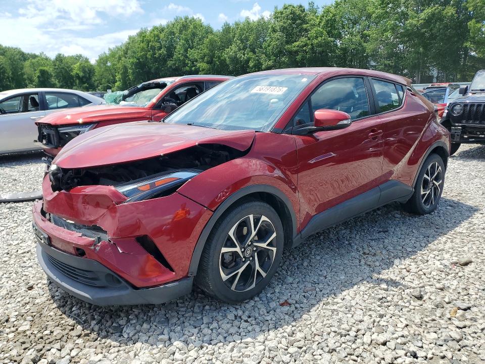 2018 Toyota C-hr VIN NMTKHMBX9JR007948 COPART salvage auction — FRONT END, MA - CERT OF TITLE-SALVAGE (P), sold $4,300 on 2026-07-06 (photo 1)