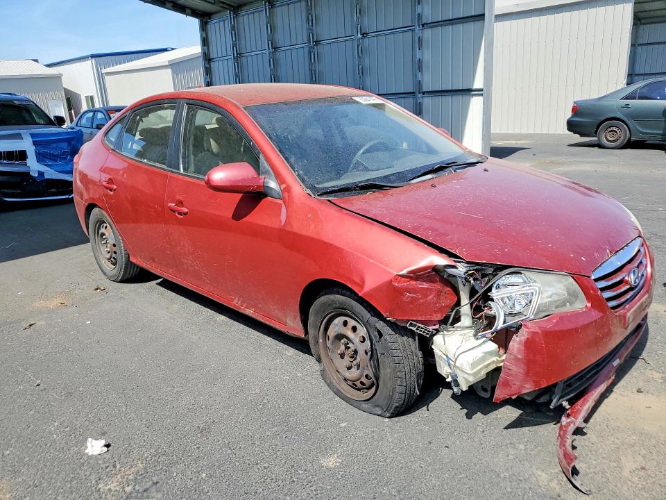 2010 Hyundai Elantra VIN KMHDU4AD3AU843890 COPART salvage auction — FRONT END, Ca - Salvage Certificate, sold $825 on 2026-07-20 (photo 4)