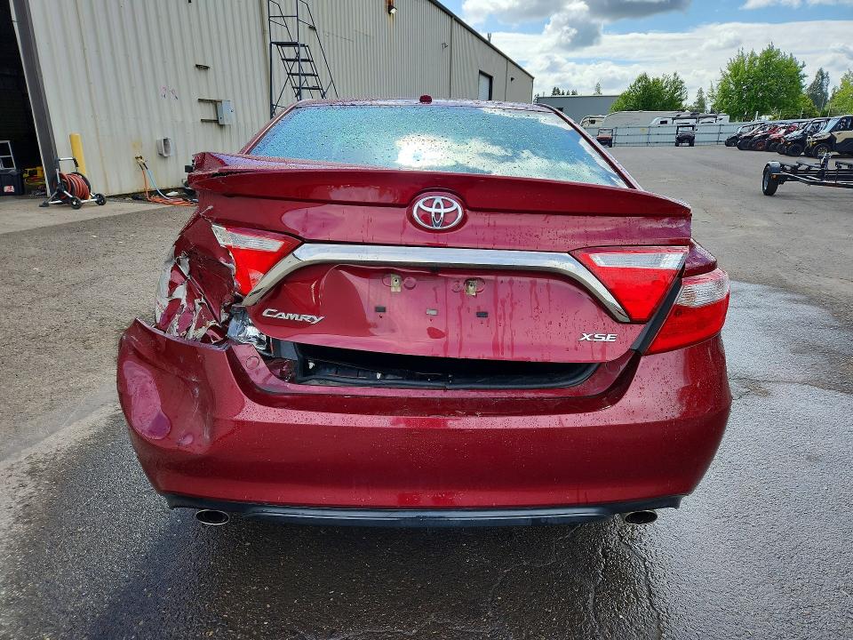 2016 Toyota Camry VIN 4T1BK1FK4GU568865 COPART salvage auction — REAR END, Or - Certificate Of Title, sold $2,100 on 2026-07-09 (photo 6)