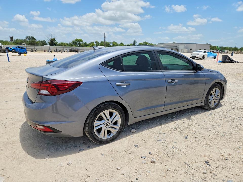 2019 Hyundai Elantra VIN KMHD84LF6KU826070 COPART salvage auction — FRONT END, TX - SALVAGE VEHICLE TITLE (P), sold $950 on 2026-07-23 (photo 3)
