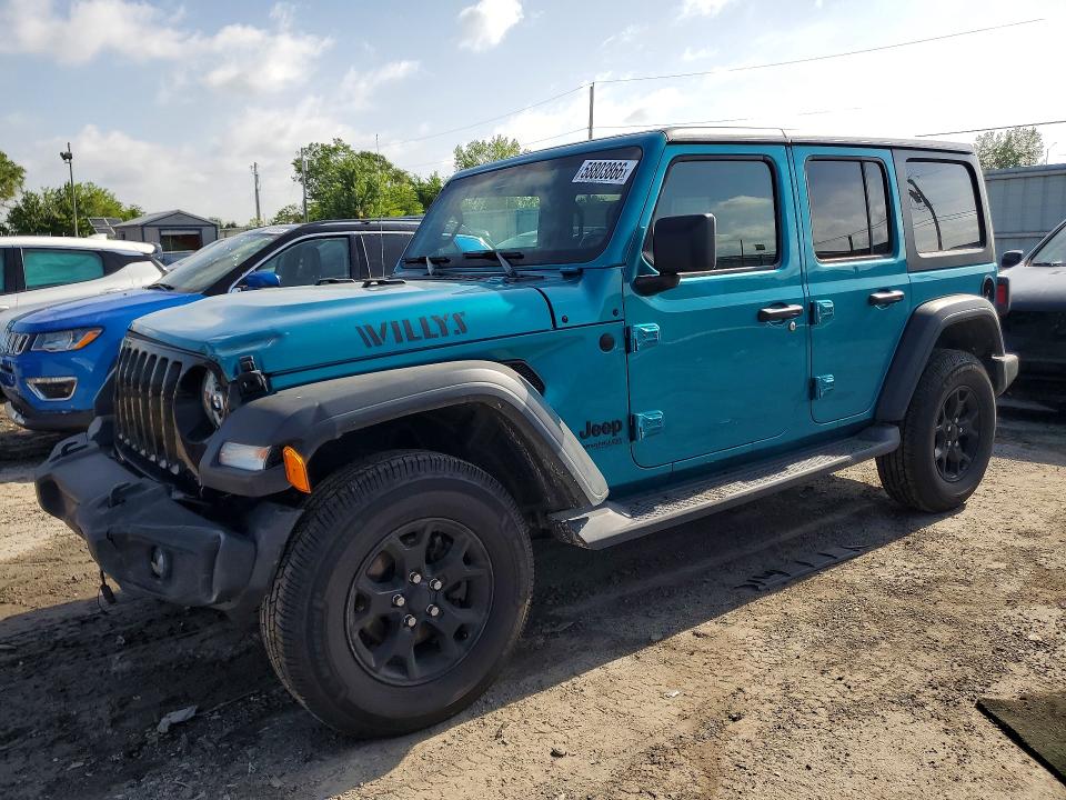 2020 Jeep Wrangler / VIN 1C4HJXDN7LW170470 — COPART salvage auction photo