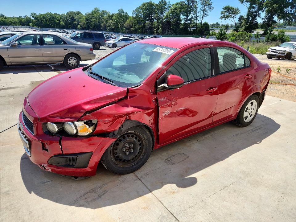 2014 Chevrolet SONIC VIN 1G1JA5SH7E4207639 COPART salvage auction — FRONT END, Ga - Cert Of Title-Salvage, sold $300 on 2026-07-09 (photo 1)