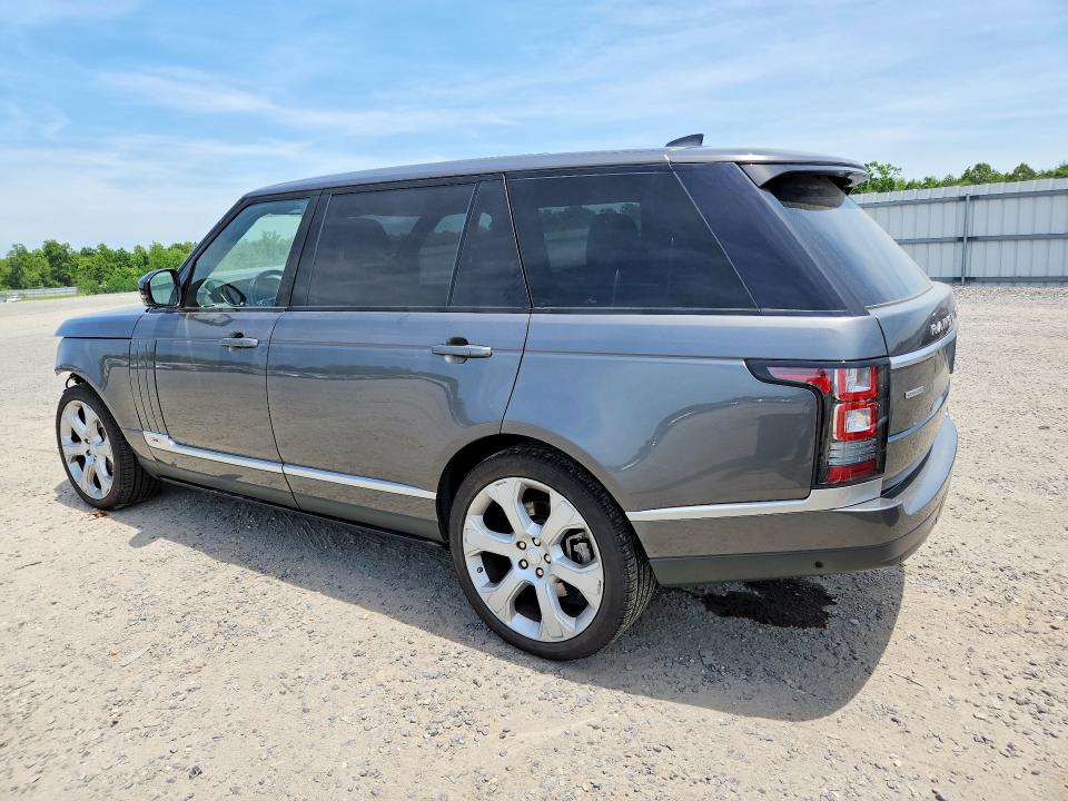 2017 Land rover RANGE ROVER VIN SALGS5FE9HA334311 COPART salvage auction — FRONT END, Va - Cert Of Title - Salvage, sold $6,000 on 2026-07-15 (photo 2)