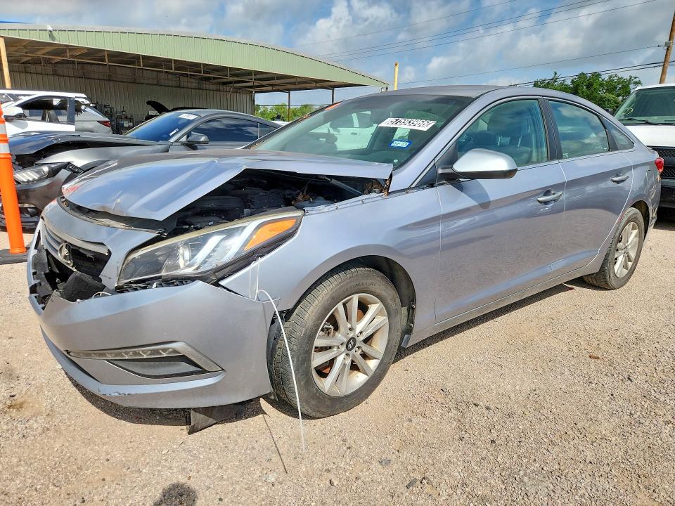 2015 Hyundai Sonata VIN 5NPE24AFXFH156066 COPART salvage auction — FRONT END, Tx - Certificate Of Title, sold $175 on 2026-07-09 (photo 1)