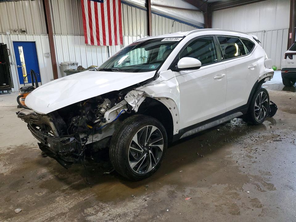 2020 Hyundai Tucson VIN KM8J3CAL4LU117112 COPART salvage auction — FRONT END, Pa - Certificate Of Salvage, sold $750 on 2026-07-08 (photo 1)